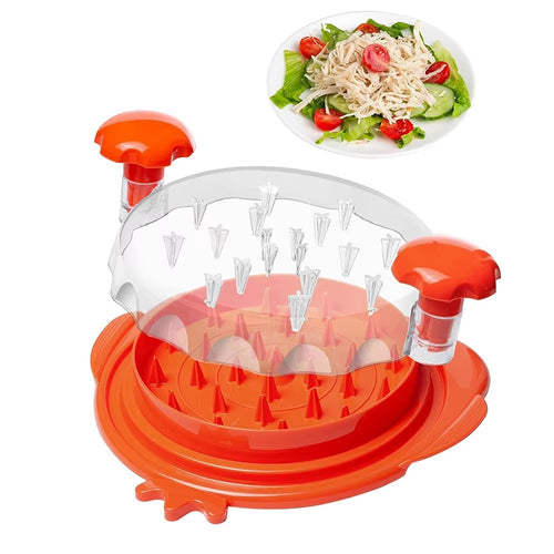 Chicken shredder twist tool — orange shredder studio hero shot